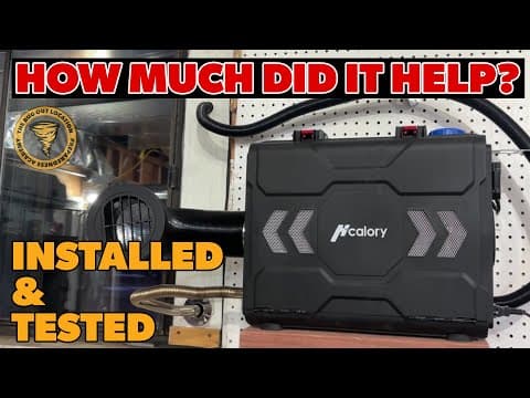 Installing an Hcalory Diesel Heater In 3 Car Garage - Real Temperature Results