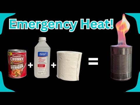 Emergency Grid-Down Winter Heat - Toilet Paper Stove