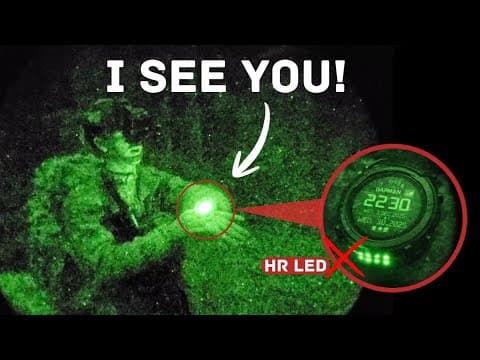 Watches Give you away Under Night Vision (NVG Test): Which ones don't?
