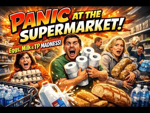 Panic Buying at the Supermarket! Why is No One EVER Prepared? Winter Storm Madness!