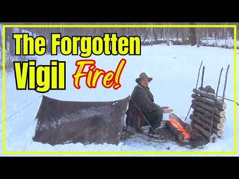 The Vigil Fire! — A Horace Kephart Style Fire Lay That Burns for Hours!